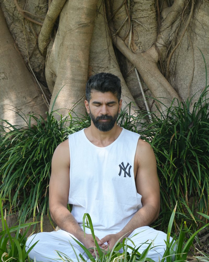 Sitting under the banyan