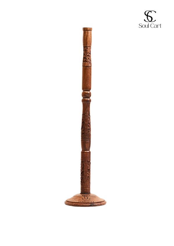 SoulCart Tratak Stand Wooden Meditation Candle Stand Suitable for Third Eye Trataka Yoga Meditation or as a Decorative