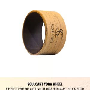 Soulcart WIDE Yoga Wheel Roller 13 x 6.25 inch [Cork Brown] (Cork Wheel, WIDE) - Image 2