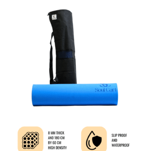 SoulCart Yoga Mat for Women & Men Anti-Slip Exercise Mat for Home Workout, Gym & Yoga – Durable, Lightweight & Sweat-Resistant - Image 2