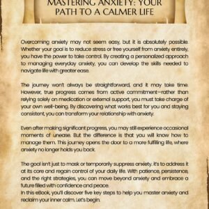 Mastering Anxiety Your Path to a Calmer Life (E-BOOK) - Image 4