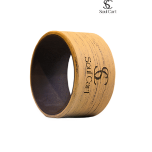 Soulcart WIDE Yoga Wheel Roller 13 x 6.25 inch [Cork Brown] (Cork Wheel, WIDE)